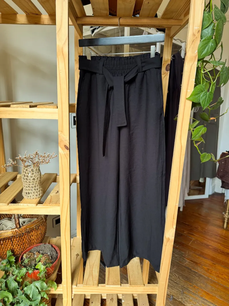 Pantalón de lino con lazo, foto 3