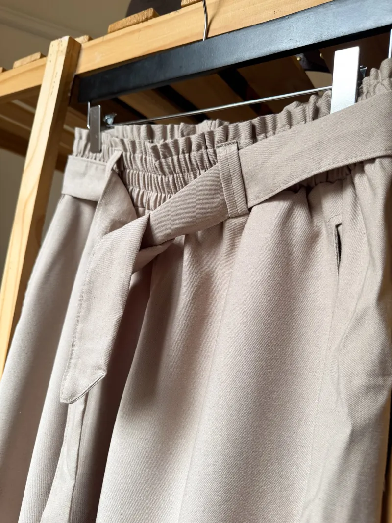 Pantalón de lino con lazo, foto 4